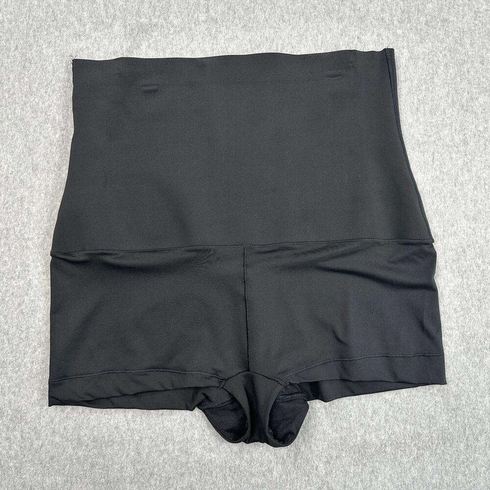 Maidenform Shapewear Boy Shorts 2XL Self Expressions Tame Tummy High Waist Black